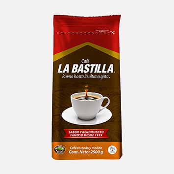 CAFE LA BASTILLA TOSTADO Y MOLIDO 2500 GR