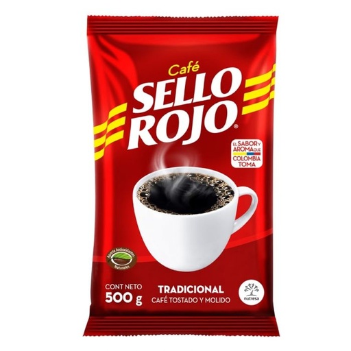 [1100400018] CAFE SELLO ROJO TRADICIONAL X 500 GR