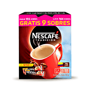 [1100400021] CAFE NESCAFE CAJA X 144 DE 1.5 GR