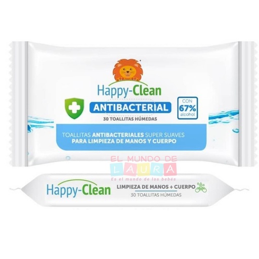 [1000500002] PAÑITOS HUMEDO HAPPY CLEAN AL 67% X 30 UND