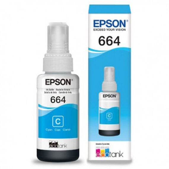 CARTUCHO ORIGINAL EPSON T664220 BOTELLA CYAN