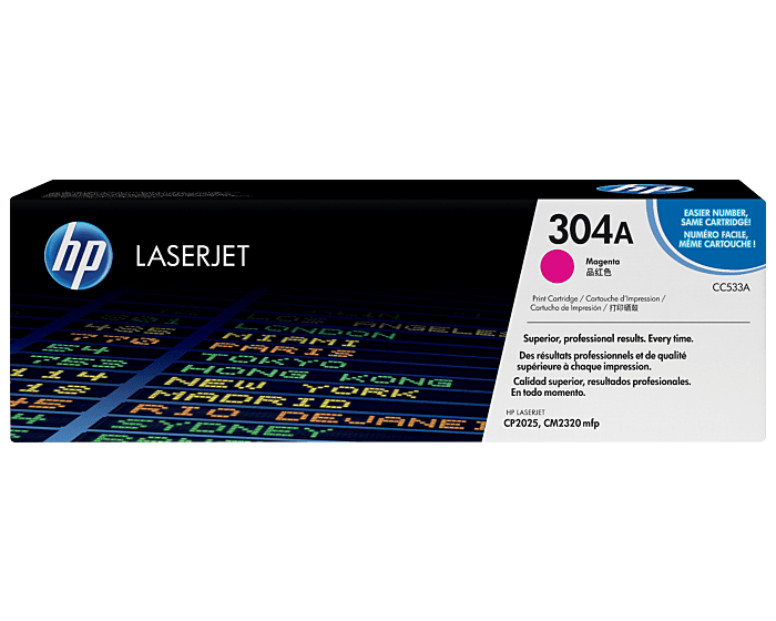 Cartucho de Tóner HP Original CC533A Magenta