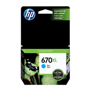 Cartucho de tinta HP Original 670xl Cyan