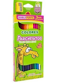 Cajas de colores X12 PARCHESITOS