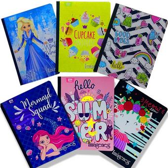 CUADERNO RAYADO MEDIANO 50 HJ / MOTIVOS FEMENINOS